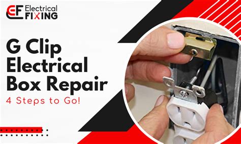 electrical box support clip|electrical box repair clips.